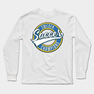 Sweden soccer champions logo Long Sleeve T-Shirt